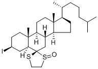 3-베타-요오도-6,6-에틸렌-알파-설피닐-베타-티오-5-알파-콜레스탄 구조식 이미지