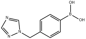 Boronic acid, B-[4-(1H-1,2,4-triazol-1-ylmethyl)phenyl]- Structure