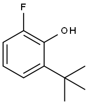 Phenol,  2-(1,1-dimethylethyl)-6-fluoro- Structure