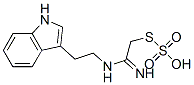 Thiosulfuric acid hydrogen S-[2-imino-2-[[2-(1H-indol-3-yl)ethyl]amino]ethyl] ester Structure