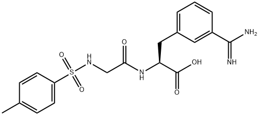 N(알파)-토실-글리실-3-아미디노페닐알라닌 구조식 이미지