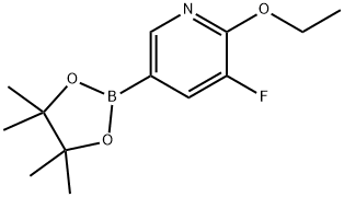 6-에톡시-5-플루오로피리딘-3-보론산피나콜에스테르 구조식 이미지