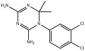 5-(3,4-Dichlorophenyl)-6,6-dimethyl-5,6-dihydro-1,3,5-triazine-2,4-diamine Structure
