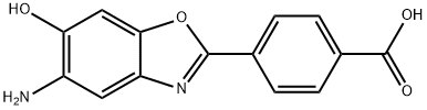 4-(5-amino-6-hydroxy-2-benzoxazolyl)-benzoic acid Structure