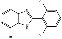 4-broMo-2-(2,6-dichlorophenyl)-1H-iMidazo[4,5-c]pyridine Structure