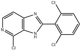 4-Chloro-2-(2,6-dichlorophenyl)-3H-iMidazo[4,5-c]pyridine 구조식 이미지