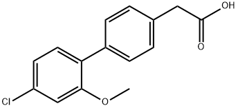 4-(4-Chloro-2-methoxyphenyl)phenylacetic acid Structure