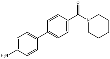 4-{4-[(Piperidin-1-yl)carbonyl]phenyl}aniline Structure