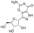 5-amino-3-ribofuranosylpyrazolo(3,4-e)(1,3)oxazine-7-one 구조식 이미지