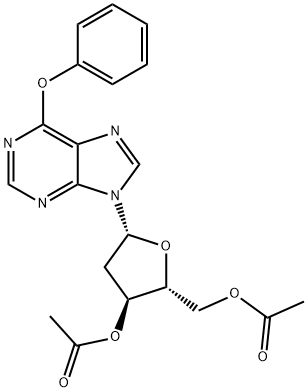 3',5'-DI-O-ACETYL-O6-PHENYL-2'-DEOXYINOSINE Structure