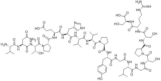 VAL-ASN-THR-PRO-GLU-HIS-VAL-VAL-PRO-TYR-GLY-LEU-GLY-SER-PRO-SER-ARG-SER 구조식 이미지