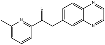 Ethanone, 1-(6-Methyl-2-pyridinyl)-2-(6-quinoxalinyl)- 구조식 이미지