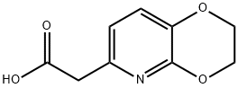 2-(2,3-dihydro-[1,4]dioxino[2,3-b]pyridin-6-yl)acetic acid 구조식 이미지