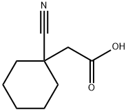 1-Cyanocyclohexaneacetic acid 구조식 이미지