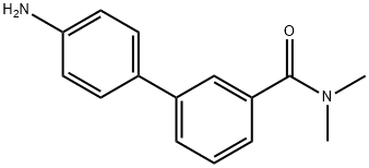 3-(4-아미노페닐)-N,N-디메틸벤즈아미드 구조식 이미지