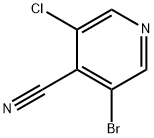 3-broMo-5-클로로피리딘-4-카르보니트릴 구조식 이미지