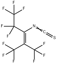 PERFLUORO-(2-METHYL-3-ISOTHIOCYANATO)PENT-2-ENE Structure