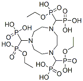 1,4,7-triazacyclononane-N,N',N''-tris(methylenephosphonate monoethyl ester) Structure