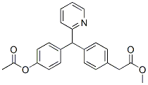[4-[(4-아세틸옥시페닐)-피리딘-2-일-메틸]페닐]아세테이트:메탄 구조식 이미지