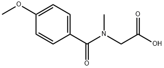 2-[(4-Methoxybenzoyl)(methyl)amino]acetic acid Structure