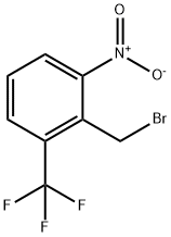 2-(BROMOMETHYL)-1-NITRO-3-(TRIFLUOROMETHYL)BENZENE Structure