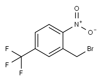 2-(BROMOMETHYL)-1-NITRO-4-(TRIFLUOROMETHYL)BENZENE Structure