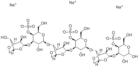 NEOCARRABIOSE-4 1,3,5-TRI-O-SULPHATE (NA+) Structure