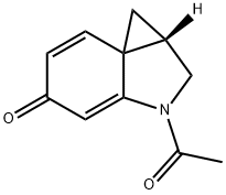 5H-Cycloprop[c]indol-5-one,  3-acetyl-1,1a,2,3-tetrahydro-,  (1aS)-  (9CI) Structure