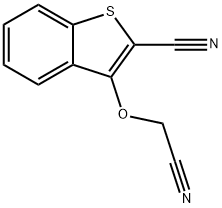 3-(cyanomethoxy)-1-benzothiophene-2-carbonitrile 구조식 이미지