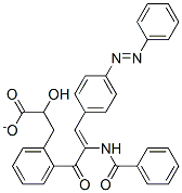 O-(alpha-(benzoylamino)-4-(phenylazo)cinnamoyl)-beta-phenyllactate Structure
