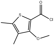 2-Thiophenecarbonyl chloride, 3-methoxy-4,5-dimethyl- (9CI) 구조식 이미지