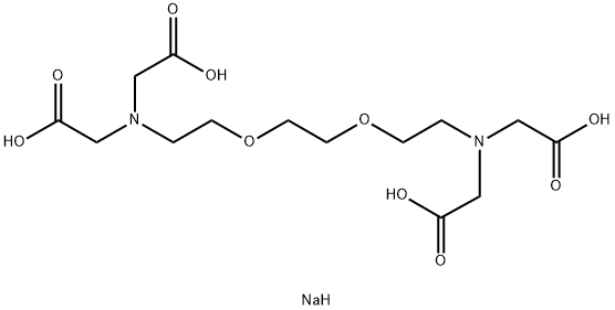 ETHYLENE GLYCOL-BIS(BETA-AMINOETHYL ETHER)-N,N,N',N'-TETRAACETIC ACID TETRASODIUM SALT 구조식 이미지