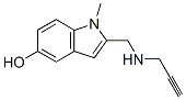 2-(N-(2-propynyl)-aminomethyl)-1-methyl-5-hydroxyindole Structure