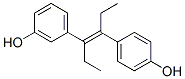 3,4'-dihydroxy-alpha,beta-diethylstilbene Structure