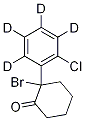 2-BroMo-2-(6-chlorophenyl-2,3,4,5-d4)-cyclohexanone Structure