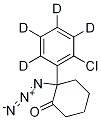 2-Azido-2-(6-chlorophenyl-2,3,4,5-d4)-cyclohexanone Structure