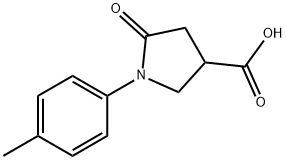 5-OXO-1-P-TOLYL-PYRROLIDINE-3-카르복실산 구조식 이미지