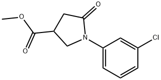 methyl 1-(3-chlorophenyl)-5-oxopyrrolidine-3-carboxylate 구조식 이미지