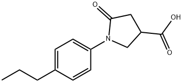 1-(4-프로필페닐)-5-옥소피롤리딘-3-카복실리산 구조식 이미지