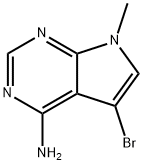 5-BroMo-7-Methyl-7H-pyrrolo[2,3-d]pyriMidin-4-aMine 구조식 이미지