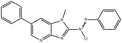 2-(phenylazoxy)-1-methyl-6-phenylimidazo(4,5-b)pyridine Structure