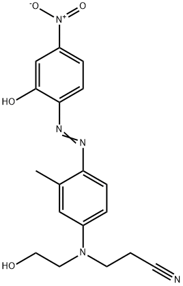 3-[N-(2-hydroxyethyl)-4-[(2-hydroxy-4-nitrophenyl)azo]-m-toluidino]propiononitrile Structure