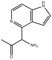 2-Propanone, 1-aMino-1-(1H-pyrrolo[3,2-c]pyridin-4-yl)- Structure