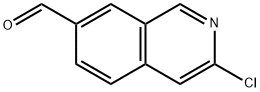 3-Chloro-2-azanaphthalene-7-carboxaldehyde, 3-Chloro-7-formylisoquinoline Structure