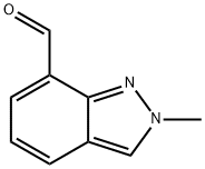 2-Methyl-2H-indazole-7-carboxaldehyde 구조식 이미지