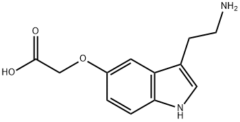 Acetic acid, 2-[[3-(2-aminoethyl)-1H-indol-5-yl]oxy]- Structure