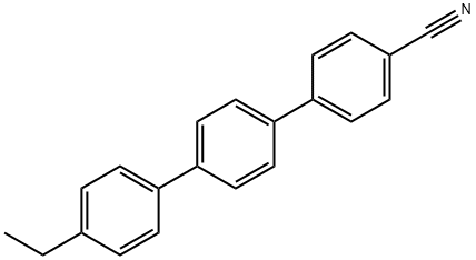 4-시아노-4'-에틸-P,P-테르페닐 구조식 이미지