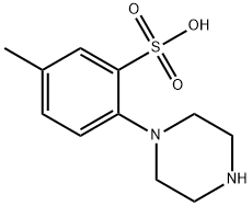 5-METHYL-2-(1-PIPERAZINYL)BENZENESULFONIC ACID MONOHYDRATE Structure