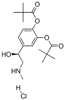 프로판산,2,2-디메틸-,4-[1-히드록시-2-(메틸아미노)에틸]-1,2-페닐렌에스테르,염산염,(S)- 구조식 이미지