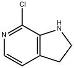 1H-Pyrrolo[2,3-c]pyridine, 7-chloro-2,3-dihydro- 구조식 이미지